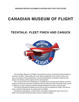 Techtalk: Fleet Finch and Canuck