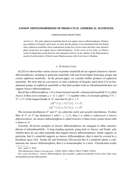 Anosov Diffeomorphisms of Products Ii. Aspherical Manifolds