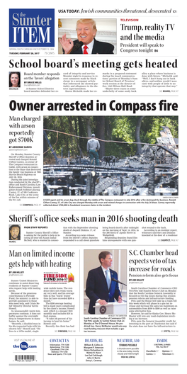 Owner Arrested in Compass Fire Man Charged with Arson Reportedly Got $700K by ADRIENNE SARVIS Adrienne@Theitem.Com