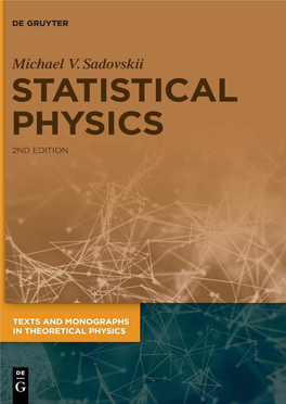 Statistical Physics, 2E