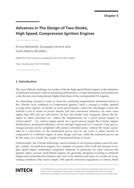 Advances in the Design of Two-Stroke, High Speed, Compression Ignition Engines