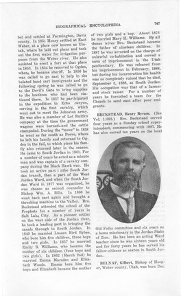 “Gilbert Belnap.” LDS Biographical