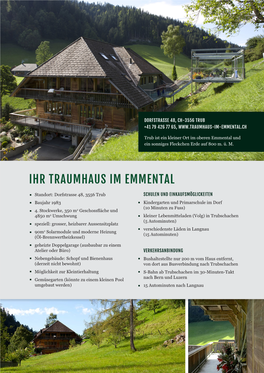 Ihr Traumhaus Im Emmental