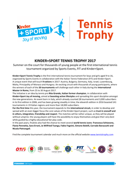 Kinder+Sport Tennis Trophy 2017