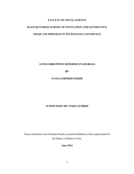 Anti-Corruption Reforms in Georgia by Natia