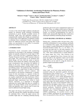 Validation of Afterbody Aeroheating Predictions for Planetary Probes: Status and Future Work