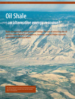 Oil Shale - an Alternative Energy Resource?