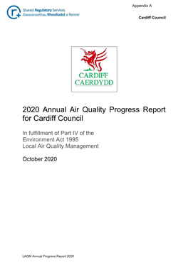 2020 Annual Air Quality Progress Report for Cardiff Council