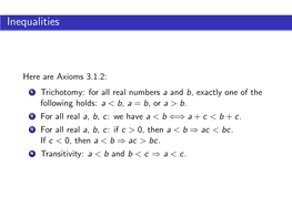 Inequalities