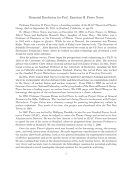 Memorial Resolution for Prof