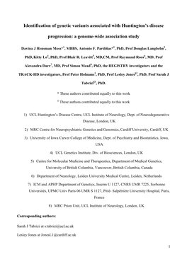 A Genome-Wide Association Study