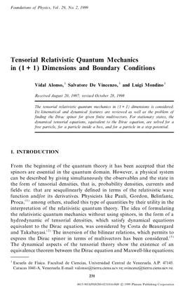 Tensorial Relativistic Quantum Mechanics in (1 + 1) Dimensions and Boundary Conditions