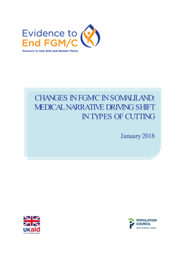 Changes in Fgm/C in Somaliland: Medical Narrative Driving Shift in Types of Cutting