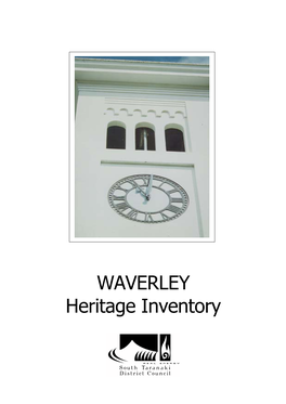 WAVERLEY Heritage Inventory