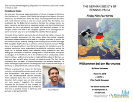 THE GERMAN SOCIETY of PENNSYLVANIA Willkommen Bei