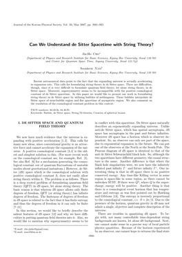 Can We Understand De Sitter Spacetime with String Theory?