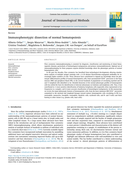 Journal of Immunological Methods Immunophenotypic Dissection Of