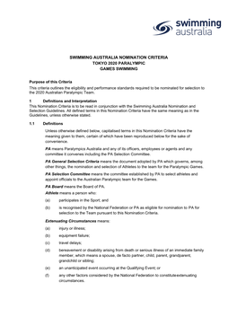 2020Ne Paralympic Games Nomination Criteria