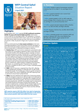 WFP Central Sahel Situation Report