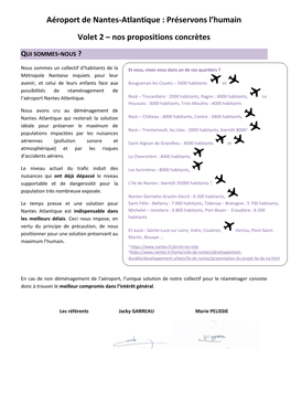 Aéroport De Nantes-Atlantique : Préservons L’Humain Volet 2 – Nos Propositions Concrètes