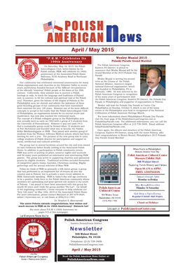 April / May 2015 Newsletter