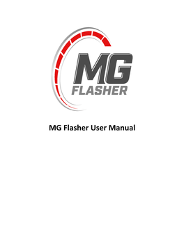 MG Flasher User Manual