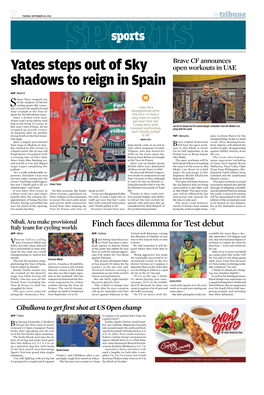Yates Steps out of Sky Shadows to Reign in Spain