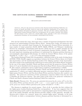 Arxiv:1703.06955V1 [Math.AG]