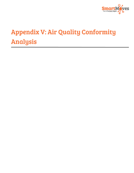 Appendix V: Air Quality Conformity Analysis