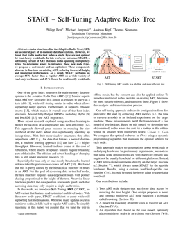 START – Self-Tuning Adaptive Radix Tree