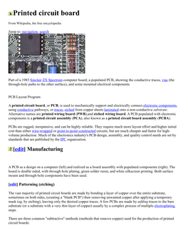 Printed Circuit Board