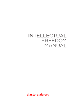 Intellectual Freedom Manual