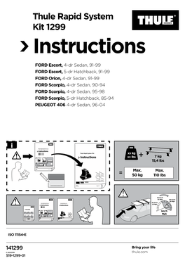 Thule Rapid System Kit 1299