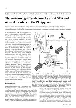 The Meteorologically Abnormal Year of 2006 and Natural Disasters in the Philippines