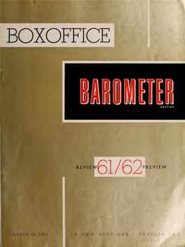 Boxoffice Barometer (March 26, 1962)