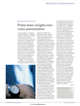 Insights Into Cross-Presentation