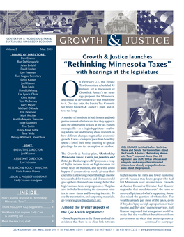 “Rethinking Minnesota Taxes” Sota Has Below Average Business Taxes, When You Measure All Taxes Paid by Business As a Percentage of Private Sector Activity