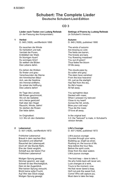 Schubert: the Complete Lieder Deutsche Schubert-Lied-Edition