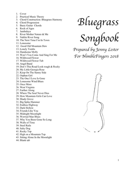 Bluegrass Repertoire Songbook 2018.Pdf