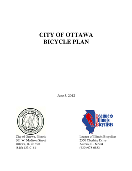 City of Ottawa Bicycle Plan