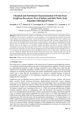 Low-Lignin Fraction by Milling and Sieving of Geoffroea Decorticans