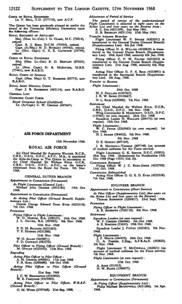 12122 Supplement to the London Gazette, 12Th November 1968