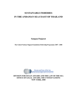 Sustainable Fisheries in the Andaman Sea Coast of Thailandpdf