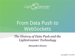 From Data Push to Websockets