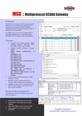 MSG : Multiprotocol SCADA Gateway