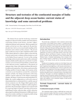 Structure and Tectonics of the Continental Margins of India and the Adjacent Deep Ocean Basins: Current Status of Knowledge and Some Unresolved Problems