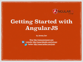 Getting Started with Angularjs