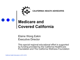 Medicare and Covered California