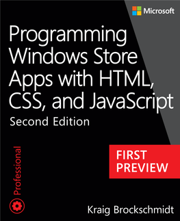 Programming Windows Store Apps with HTML, CSS, and Javascript