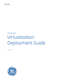 GE HMI/SCADA Virtualization Deployment Guide